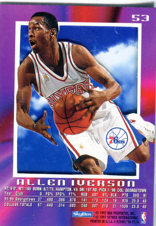 Allen Iverson 1997 Skybox Rookie