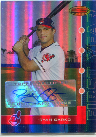 Ryan Garko 2005 Bowman's Best Autographed Card #294/299