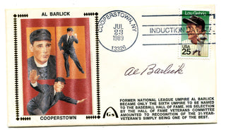 Al Barlick Cooperstown July 23,1989 Autographed First Day Cover