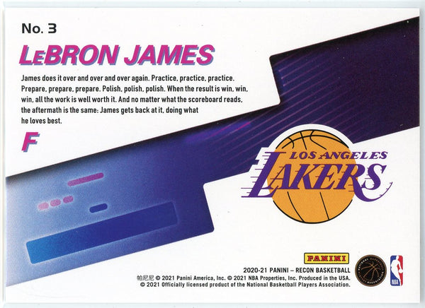 LeBron James 2020-21 Panini Recon Maneuvers Card #3