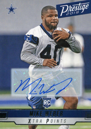 Mike Weber Autographed 2019 Panini Prestige Rookie Card