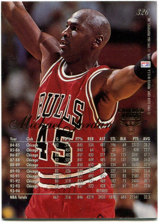 Michael Jordan 1995 Fleer Flair #326