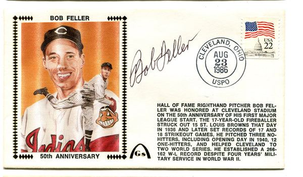 Bob Feller Autographed First Day Cover