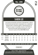 Saben Lee 2020 NBA Hoops Rookie Card