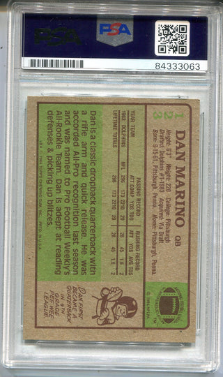 Dan Marino 1984 Topps #123 (PSA Authentic) Card
