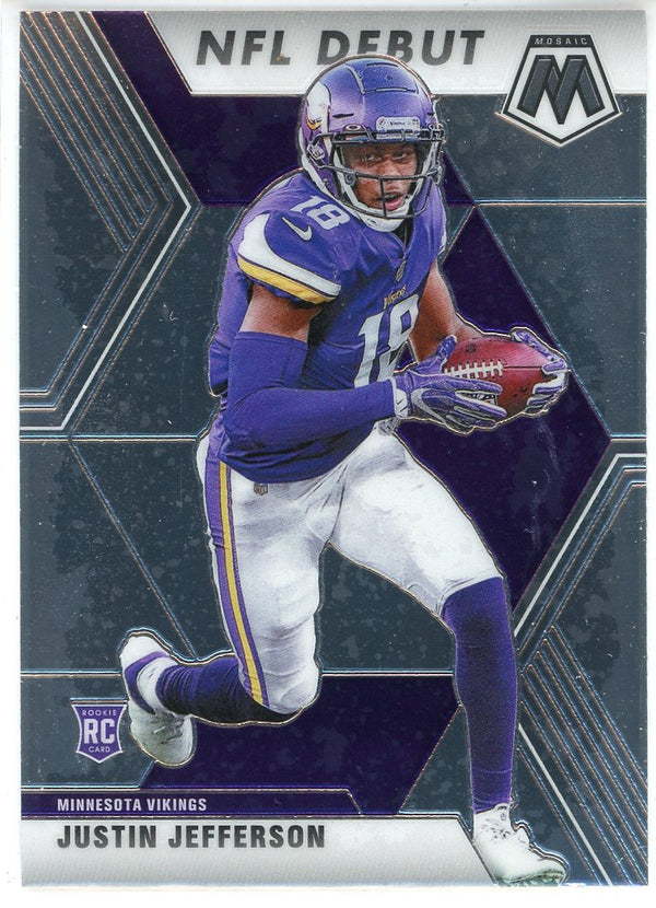 Justin Jefferson 2020 Panini Mosaic NFL Debut Rookie Card #270