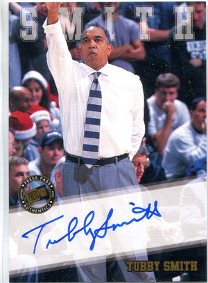 Tubby Smith 2002 Press Pass Autographed Card