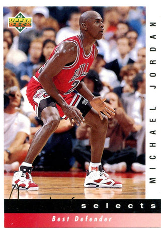 Michael Jordan Upper Deck Selects Best Defender#JW4