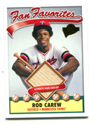 Rod Carew 2003 Topps Fan Favorites #FFRCA Bat Card