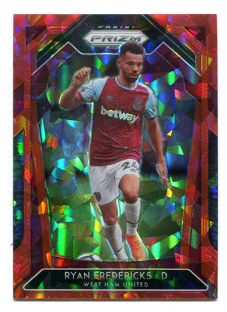 Ryan Fredericks 2020-21 Panini Prizm Premier League Red Cracked Ice Prizm #184