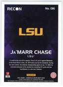 Ja'Marr Chase 2021 Panini Chronicles Recon Draft Picks Rookie Card #136