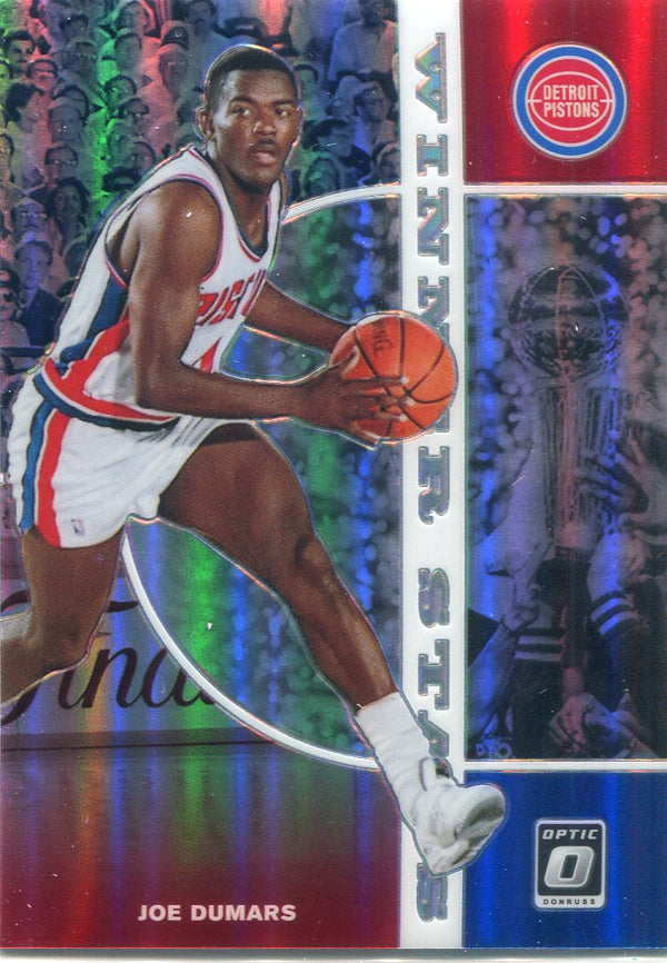 Joe Dumars 2019-20 Donruss Optic Silver Holo Winner Stays Card