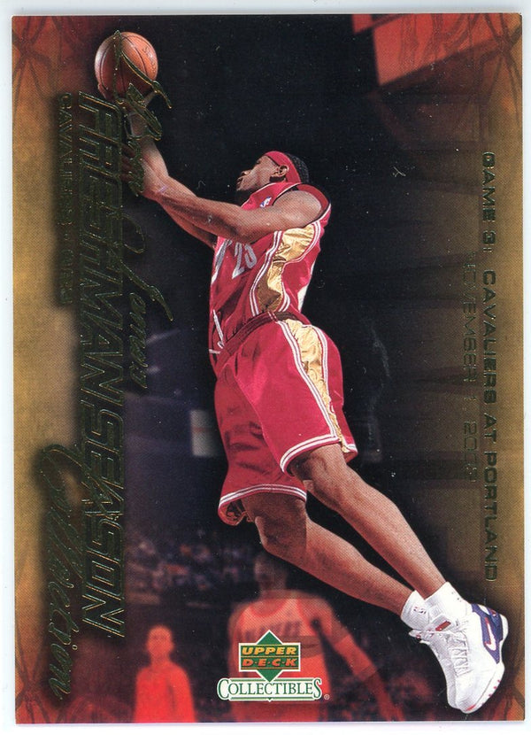 LeBron James 2004 Upper Deck Freshman Season Collection Card #3