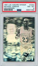Michael Jordan 1991 Upper Deck Award Winner Hologram Card #AW4 (PSA NM-MT 8)
