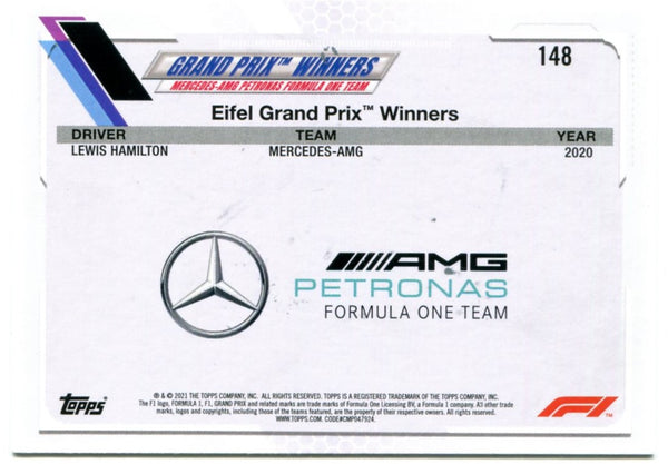 Lewis Hamilton 2021 Topps Chrome Card