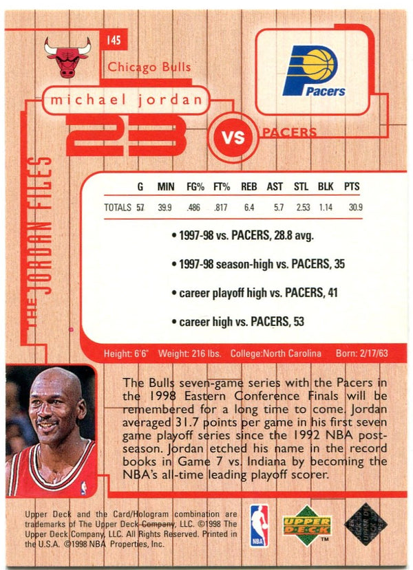 Michael Jordan "The Jordan Files" Upper Deck