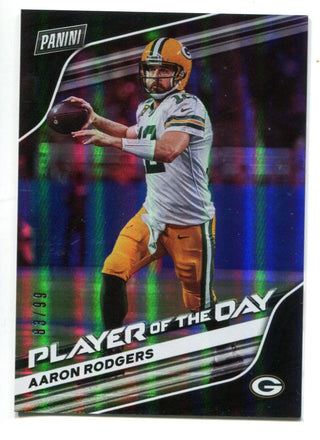 Aaron Rodgers 2020 Panini Player of the day #3 Card /99
