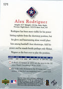 Alex Rodriguez 2003 Upper Deck Game Face Card