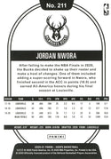 Jordan Nwora 2020 NBA Hoops Rookie Card
