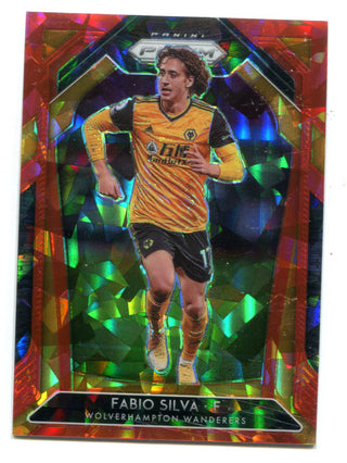 Fabio Silva 2020-21 Panini Prizm Premier League Red Cracked Ice Prizm #141