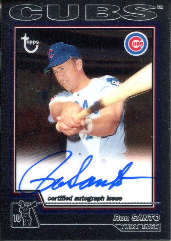Ron Santo Autographed 2004 Topps Chrome Card