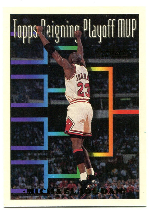 Michael Jordan Topps Gold Reigning Playoff MVP