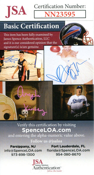 Lou Brock Autographed Perez Steele Postcard (JSA)