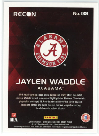 Jaylen Waddle 2021 Panini Chronicles Recon Draft Picks Rookie Card #138