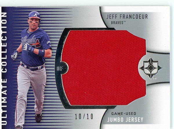Jeff Francoeur 2008 Ultimate Collection Game-Worn Jersey Card /10