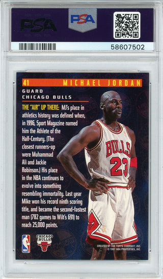 Michael Jordan 1996 Topps Stadium Club Members Only 55 Card #41 (PSA NM-MT 8)