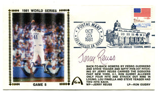 Jerry Reuss 1981 World Series Game 5 Autographed First Day Cover