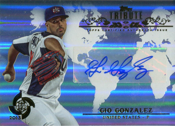 Gio Gonzalez 2013 Topps Autographed Card