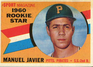 Manuel Javier Unsigned 1960 Topps Rookie Card