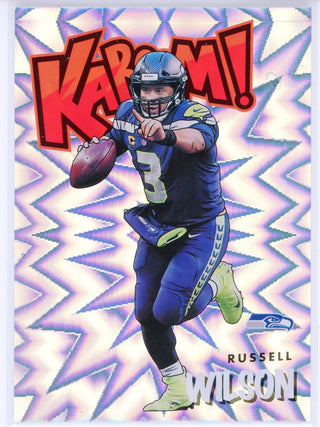 Russell Wilson 2021 Panini Absolute Kaboom Card #K18