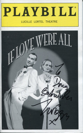 Twiggy Autographed If Love Were All Playbill Program