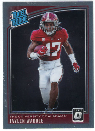 Jaylen Waddle 2021 Panini Chronicles Donruss Optic Draft Picks Rookie Card #207