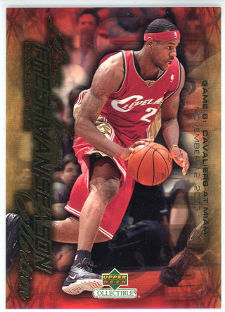 LeBron James 2004 Upper Deck Freshman Season Collection Card #8
