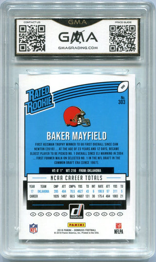 Baker Mayfield 2018 Donruss Rated Rookie #303 (GMA 10)