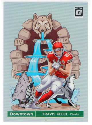 Travis Kelce 2020 Panini Donruss Optic Downtown Card #DT-10
