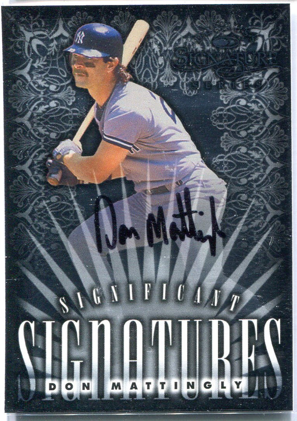 Don Mattingly 1998 Donruss Autographed Card #408/2000