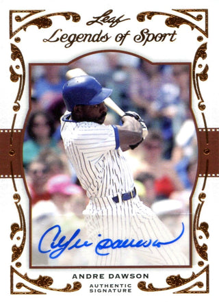 Andre Dawson Autographed 2011 Leaf Legends of Sport Card
