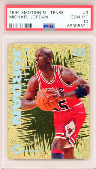 Michael Jordan 1994 Skybox Emotion N-Tense Card #3 (PSA Gem Mt 10)