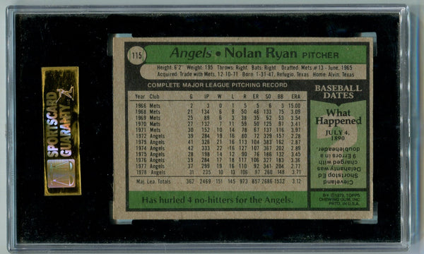 1979 Topps #115 Nolan Ryan (SGC 4)