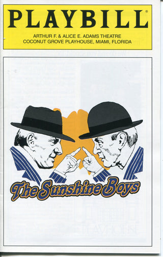 The Sunshine Boys Playbill Program
