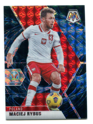 Maciej Rybus 2020 Euro UEFA Mosaic Blue Pulsar Parallel #68