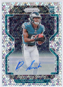 DeVonta Smith Autographed 2021 Panini Prizm Disco Prizm Rookie Card #335