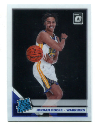 e402019 NBA Hoops Jordan Poole Autographed