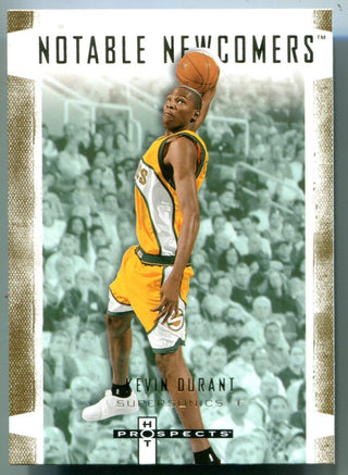 Kevin Durant 2007-08 Fleer Notable Newcomers Rookie Card #NN1