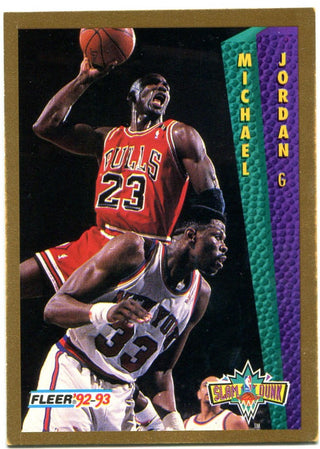 Michael Jordan Fleer 1992-93 NBA Slam Dunk