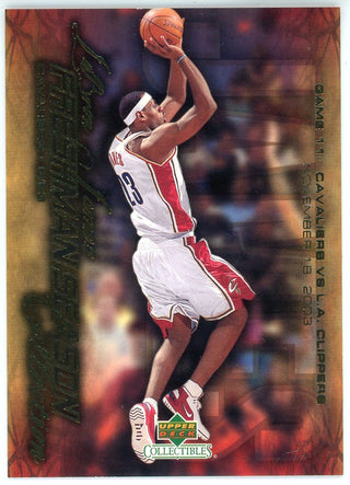 LeBron James 2004 Upper Deck Freshman Season Collection Card #11